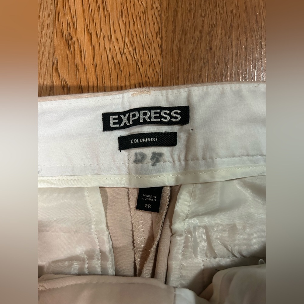 Express Columnist Boot Cut Low Waist Trousers - Picture 2 of 6